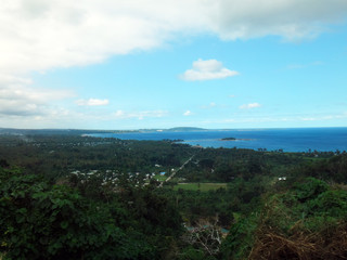 Fototapeta na wymiar Scene of country outside of Vila, Efate, Vanuatu.