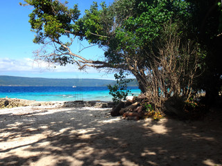 Scene of Tranquility Island, Efate, Vanuatu.