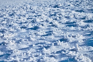 Image full of snow with shadows