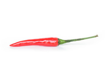 chili pepper red spicy vegetable on white background