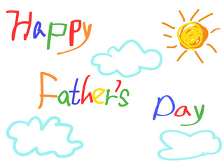 happy father's day card for father's day design