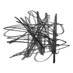 Grunge graphite pencil texture, isolated on white background