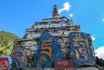 Tibetan temple in Daocheng, China