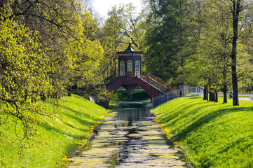 Bridge across canal in Alexander's park