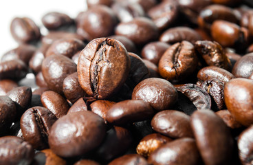 macro photography of coffee beans