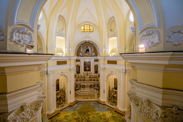 Kapelle San Michele in Anacapri auf der italienischen Insel Capri in Frühling.