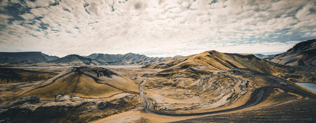Fototapeta premium Iceland, Landscape, Landmannalaugar