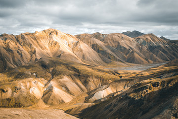 Iceland, Highlands, Landmannalaugar Landscape