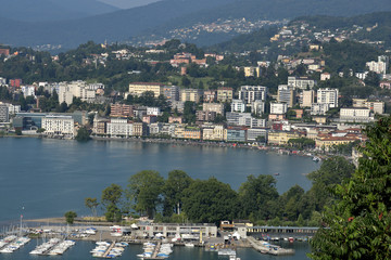 Obraz premium Vedute città di Lugano