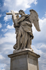 The Angel with Cross Statue on Pont Sant Angelo