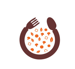 restaunrant organic fruit logo