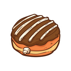 cute doughnut vector illustration