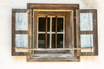 Fototapeta na wymiar Vintage window of an old house