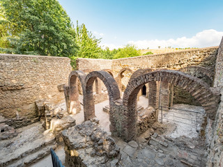 Fototapeta na wymiar Entrance to the arabic baths in Ronda, Spain.