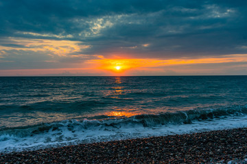 Adjarian coastline of Black sea