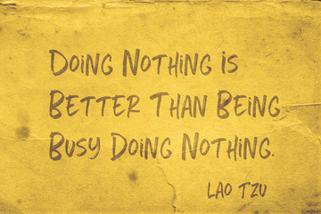 do nothing Lao Tzu