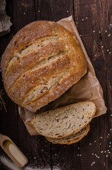 Homemade bread, product photo