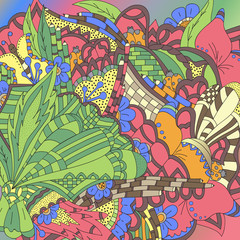 Abstract floral pattern