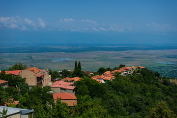 Fototapeta na wymiar Signagi city in Kakheti