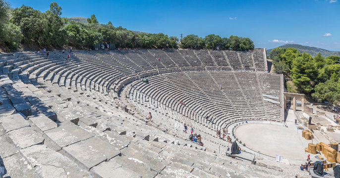 Th&eacute;&acirc;tre du Sanctuaire d'Ascl&eacute;pios &agrave; &Eacute;pidaure