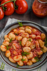 Gnocchi tomato sauce herbs