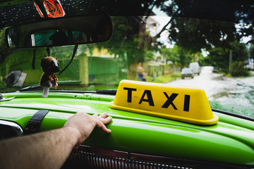 Taxi in vedado Havana