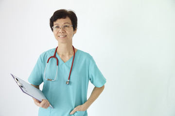 Medical with holding clipboard