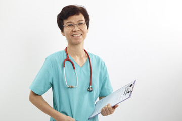 Medical with holding clipboard