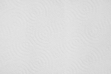 Background of a white sheet of paper with a textured pattern of dots. Texture of a paper towel