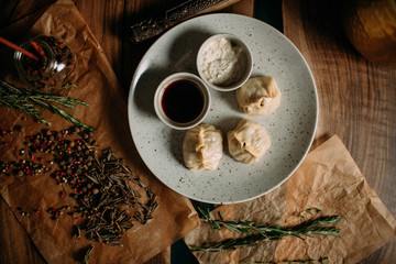 Traditional mongolian food 