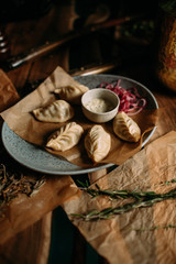 Traditional mongolian food 