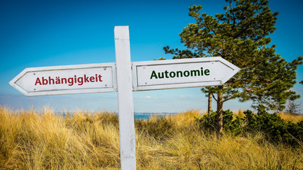 Schild 361 - Autonomie © Thomas Reimer