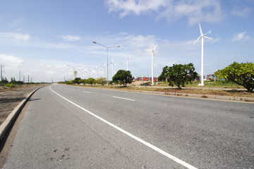 Drive on road, transportation logistic concept