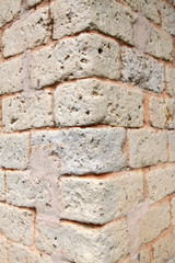 Adobe walls in an old building