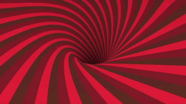 Abstract background with animation spinning helix. Abstract swirling colorful funnel. Rotating rainbow swirl.