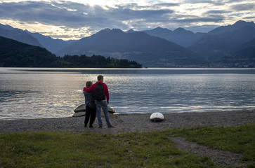 Fototapeta na wymiar Lago di Como