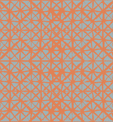 Artistic Tie Dye Geisha Ornament, Japanese Kimono Vector Seamless Pattern. Asian Fashion Textile Watercolour Batik Prints, Wabi Sabi Ikat Geo Texture. Trendy Shibori Geometric Seamless Summer Pattern.