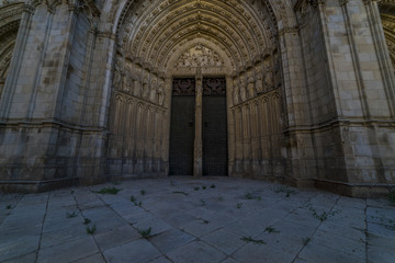 Toledo - Cathedral Primada Santa Maria de Toledo facade spanish church Gothic style