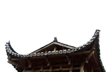 Obraz premium antique building eaves landscape