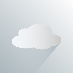simple cloudy weather icon symbol vector illustration