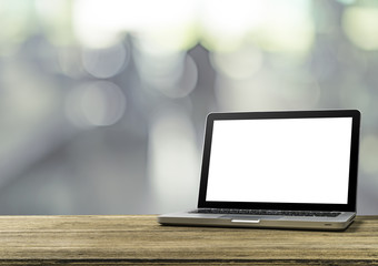 Mock up Blank screen of Laptop