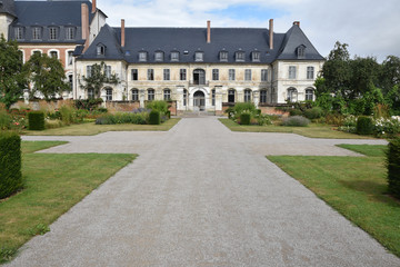 Abbaye de jardin à Valloires dans la Somme, France