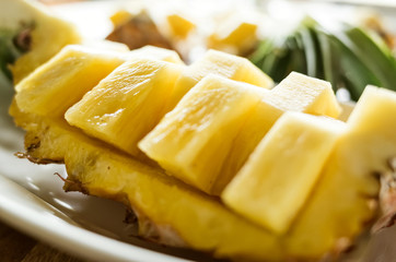 fresh pineapple fruit