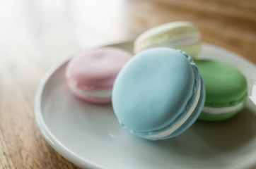 macarons on the table