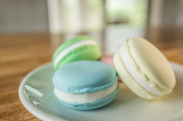 macarons on the table
