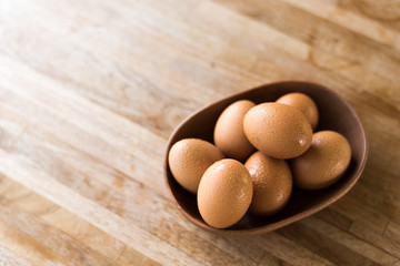 eggs on the table
