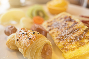 breakfast on the table