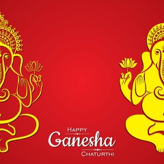 happy ganesh chaturthi festival background