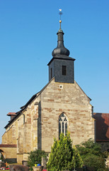 Fototapeta na wymiar Gothic church from Bavaria, Germany