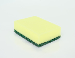 Bubbles foam white washing cleaning sponge